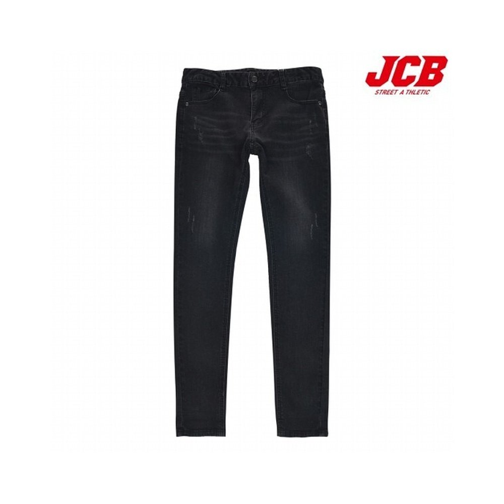 韩国直邮JCB T恤 JCB 女童 黑色 卷边 牛仔 紧腿牛仔裤 (JBP9O544 - 图0