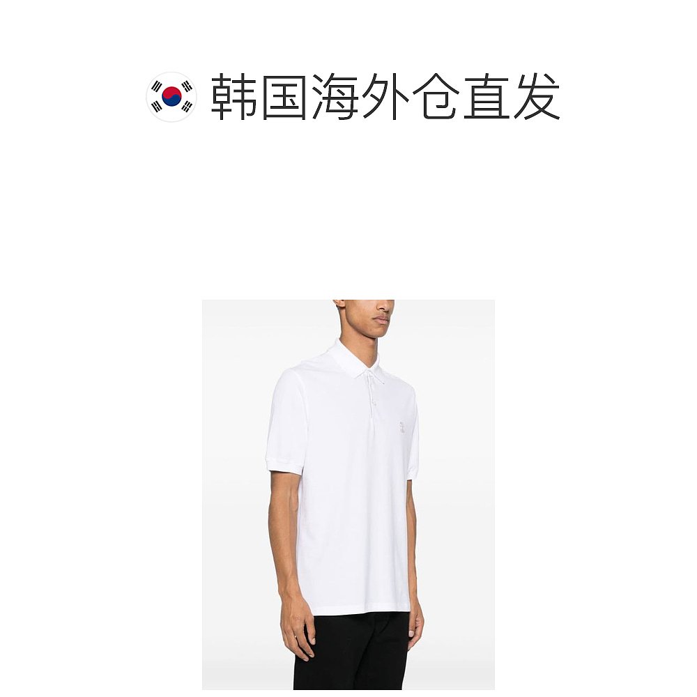 韩国直邮BRUNELLO CUCINELLI24SSPOLOT恤男ME8548765BIANCO CRETA - 图1