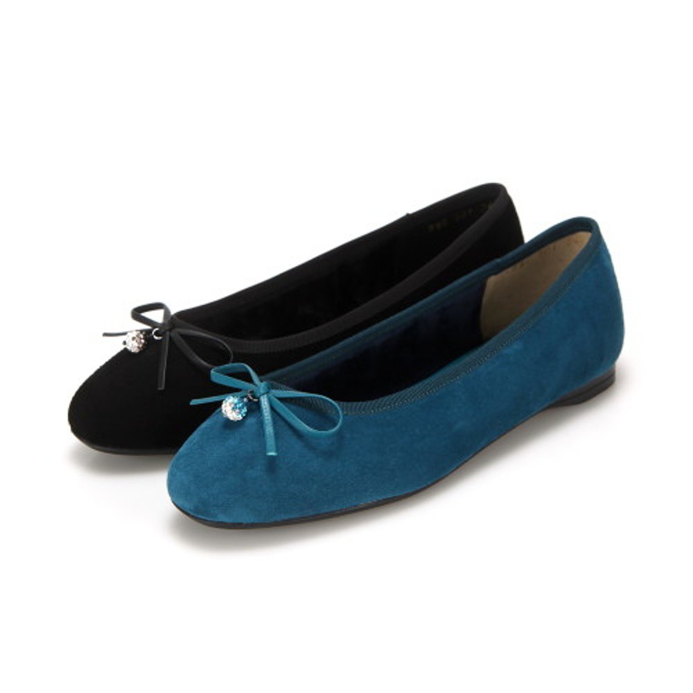 韩国直邮[babara] Barbara Jeweled Basic Suede Flats BBC501BK, - 图2