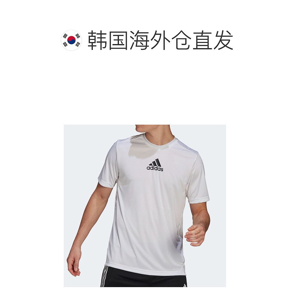 韩国直邮[Adidas] M 三线 黑色 T恤_SGM2135 - 图1