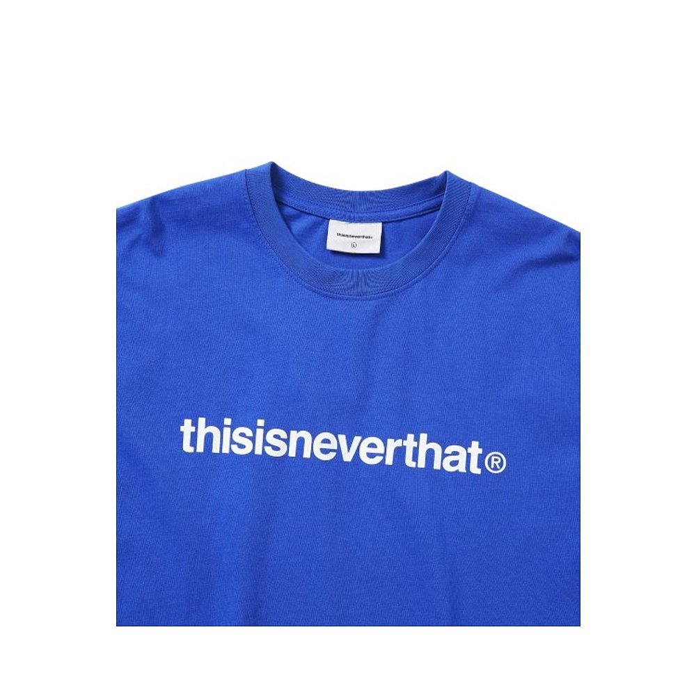 韩国直邮THISISNEVERTHAT 男士T恤T-Logo Tee Blue TN230TTSST01B - 图0