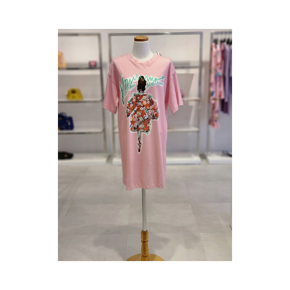 韩国直邮MOSCHINO 印花T恤WMM1DR061222 - 图0