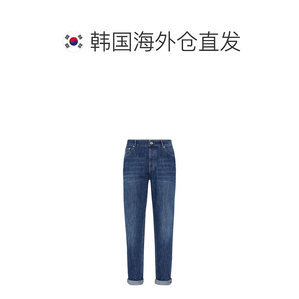 韩国直邮BRUNELLO CUCINELLI24SS牛仔直筒裤男M0Z37D3210C1468 DE - 图1