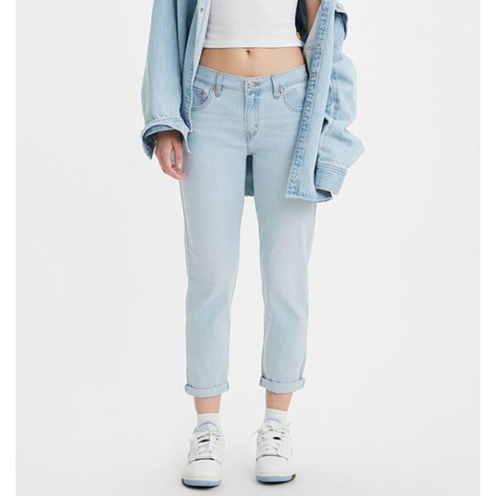 韩国直邮LEVIS 牛仔裤 Levis/Women/Boyfriend Fit/Light Blue/19 - 图2