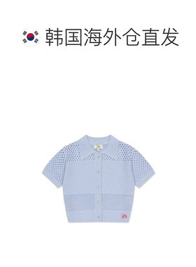 韩国直邮WHATITISNT 毛衣  WM`S KARA 短袖 开衫 天蓝色 MG2302KT
