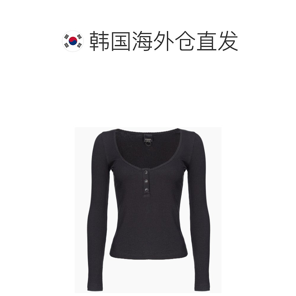 韩国直邮PINKO24SS毛衣女MADAGASCAR103569 A1X4Z99Black - 图1