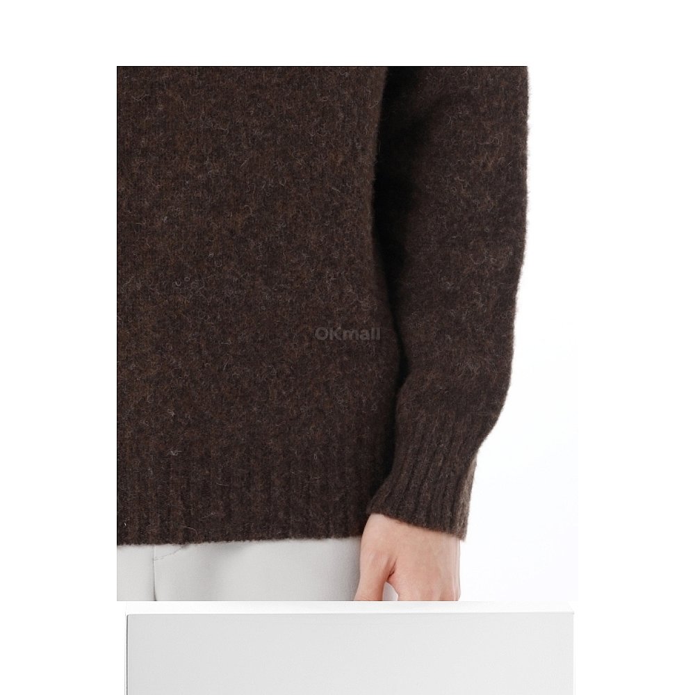 韩国直邮Howlin'针织衫男款出行时尚简约百搭舒适透气酷棕色圆领 - 图3