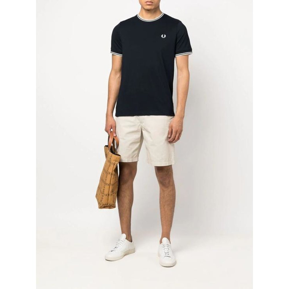 韩国直邮FRED PERRY24SS短袖T恤男M1588 094 795 NAVY-图2