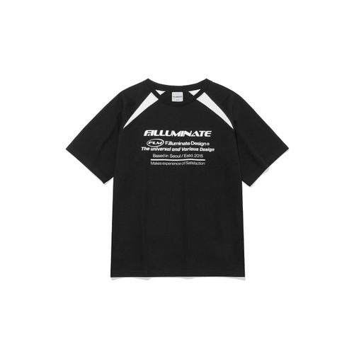 韩国直邮FILLUMINATE公用T恤FLM Logo Block T-Shirt-Black-图0