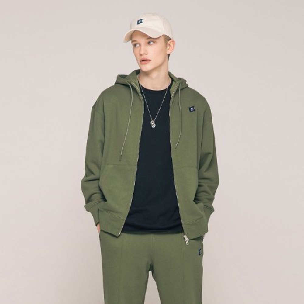 韩国直邮BARREL 男士连帽衫UNISEX FLAG HOOD ZIPUP OLIVE 171113 - 图2