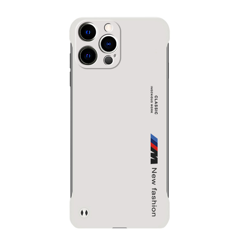 适用于苹果12手机壳iphone12pro保护套超薄无边框M标英文12promax手机套半包防摔硬壳12mini个性潮牌保护壳