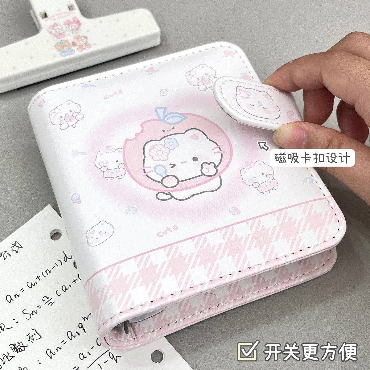 原创可爱卡通苹果小猫手帐本学生便携迷你日记本软皮封面日程本子,淘宝优惠券,粉丝福利购,淘宝优惠卷