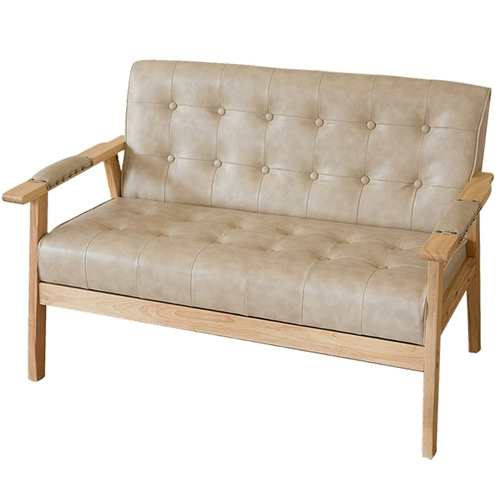 Стол магазина молока чай, стул Кофейный кофе ресторан Qingba повседневный прием двойной трехместный десерт с твердым древесином, кожаный диван