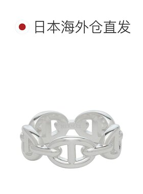 日本直邮爱马仕 指轮 戒指 安谢内 尚恩・丹克尔 银色 女士 Hermes
