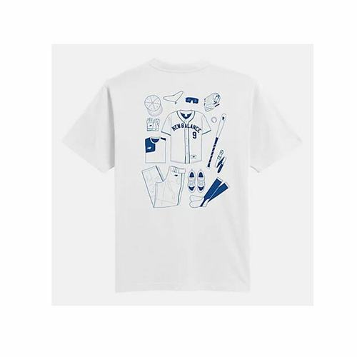 日本直邮New Balance 短袖T恤 棒球必备T恤 MT43948 男士新款 - 图2