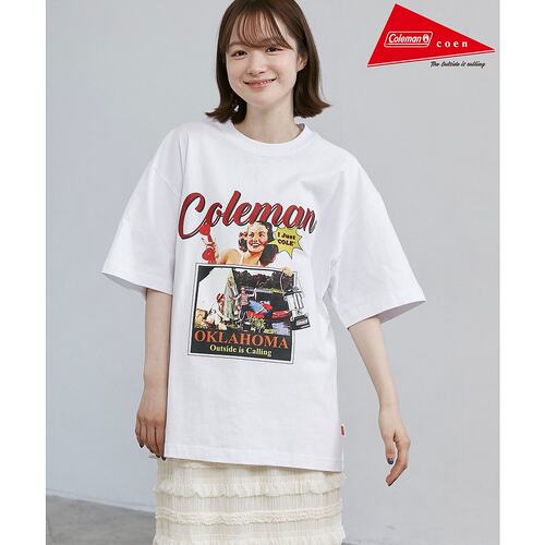 1h可退 日本直邮Coleman 男女同款复古印花凉感T恤 75256030429 - 图2