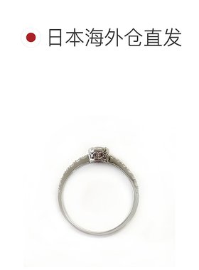 日本直邮（r239575）女士 PT 红宝石 & 钻石戒指 0.3ct0.18ct 磨