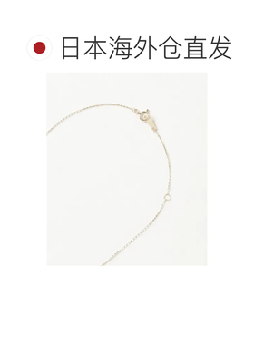 日本直邮agete 阿卡朵 agete 女士K10金链项链 优雅透明乳白色欧