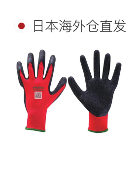 日本直邮TRUSCO 橡胶底手套红色10 双装13 号线规M 码TRG131R