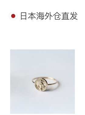 1h可退 日本直邮cui-cui 奇迹徽章戒指 K10YG 756303配饰