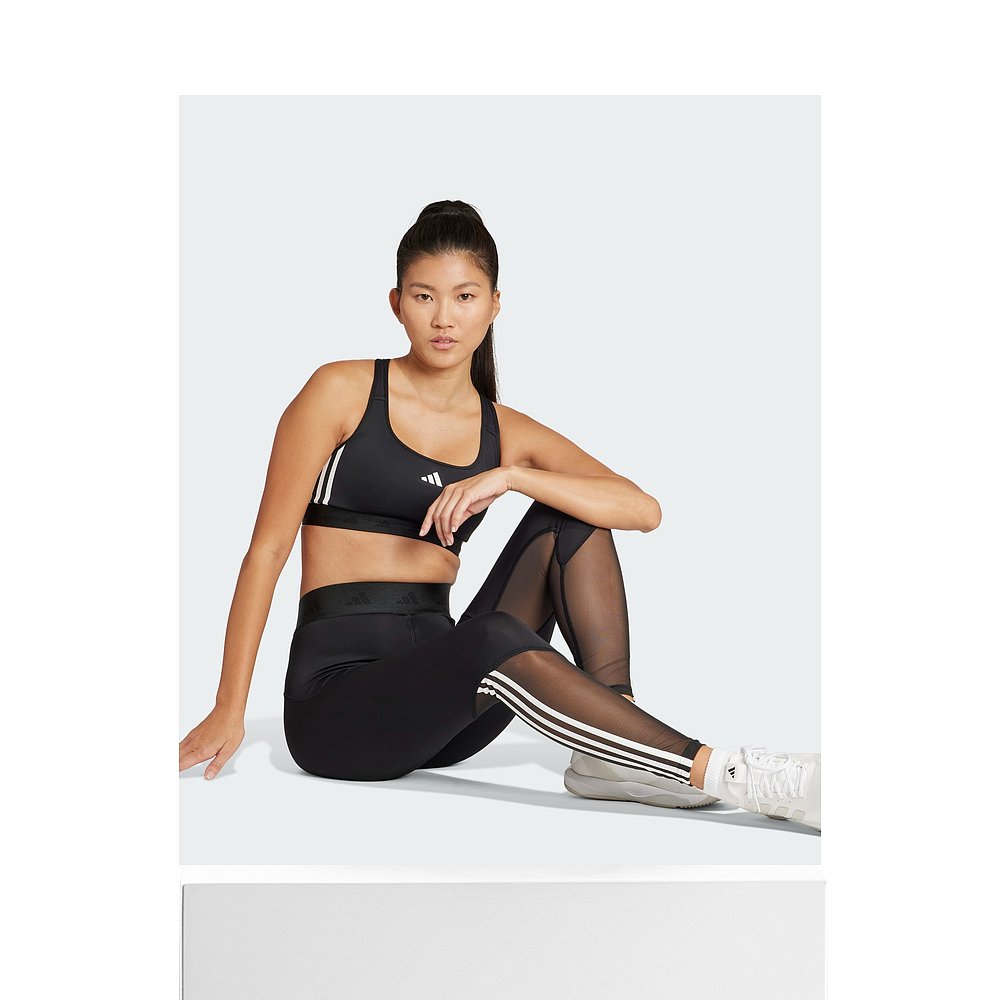 1h可退 日本直邮adidas女士运动内衣 中支撑透气款 黑色IS4503 IK - 图3