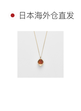 日本直邮日潮 agete 阿卡朵K10琥珀/钻石项链链子