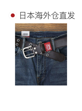 日本直邮LEVI'S 7718990046 环保皮革双孔皮带，可调节尺寸 / 人