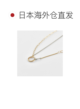 日本直邮日潮 agete 阿卡朵限定款K10 PT850铂金钻石项链