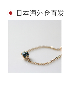 日本直邮cui-cui 伦敦蓝托帕石链戒 K10YG 755622戒指配饰