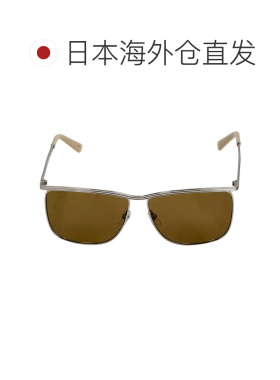 日本直邮古驰 太阳镜 男士品牌 GUCCI GG0821S 银色/棕色