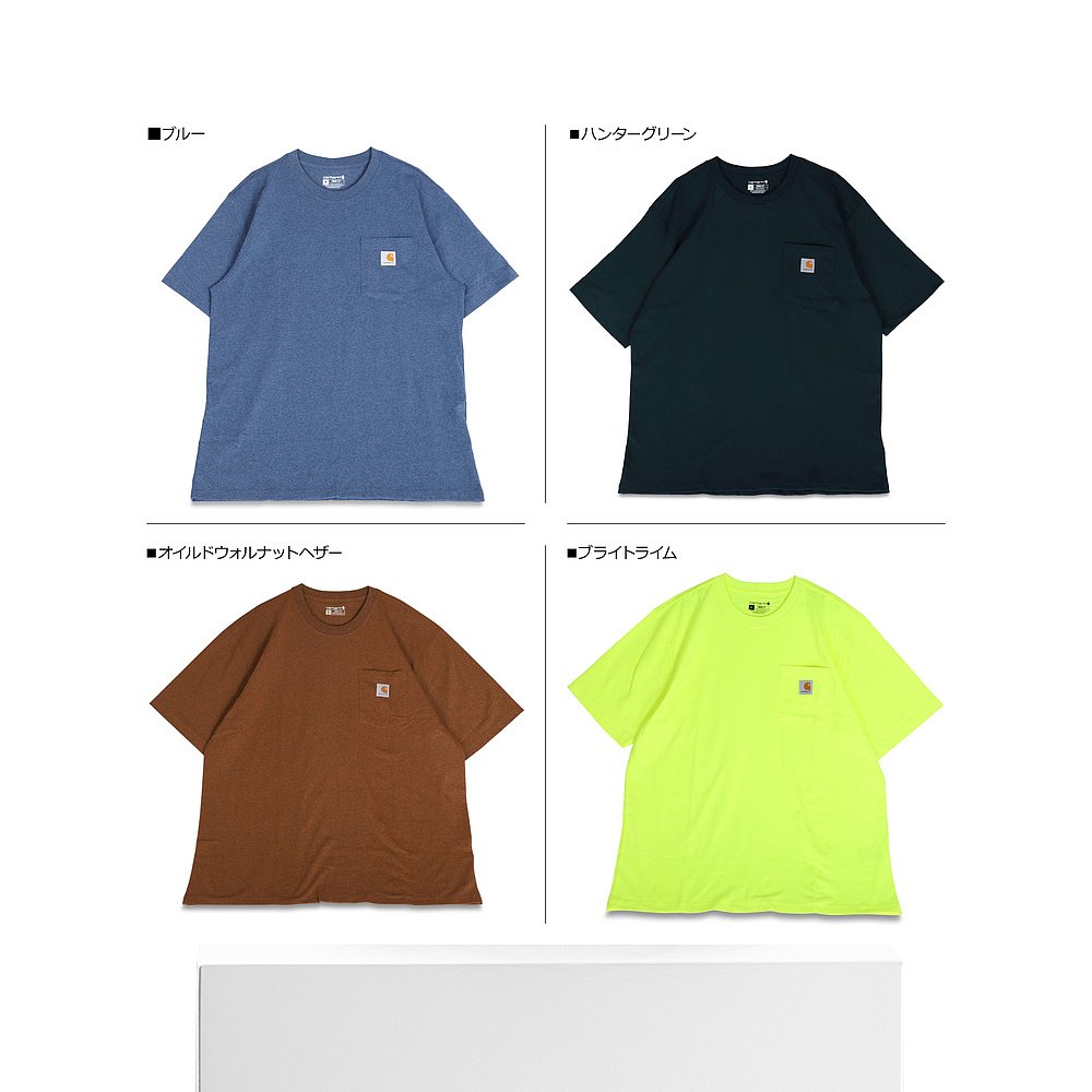 日本直邮carhartt T恤短袖男士口袋T WORKER POCKET SS T-SHIRTS - 图3