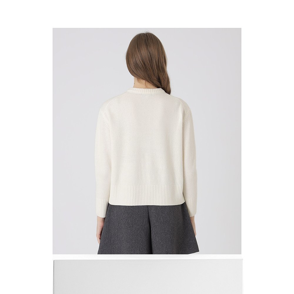 1h可退 日本直邮BLUE LABEL CRESTBRIDGE 女装 宽松V领 羊毛针织 - 图3