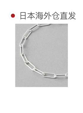 日本直邮ete 女士 光泽感银925 大节链式 可调节手镯 00151084