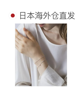 日本直邮4℃ 4度永恒银色手镯 银色手链配饰
