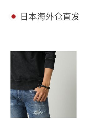 日本直邮BOTTEGA VENETA 男士 Intrecciato 皮革手链 113546 V3UN