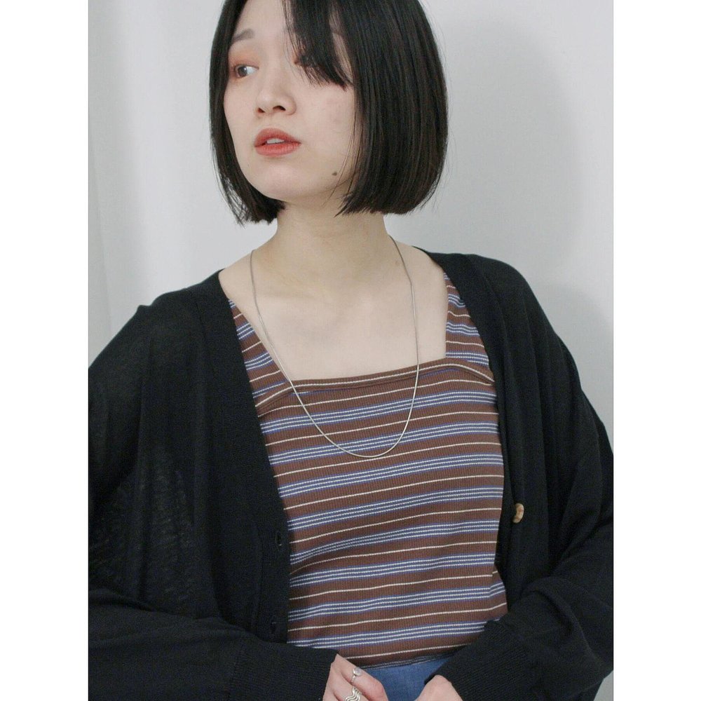 1h可退 日本直邮Samansa Mos2 女士多色条纹背心 22013082215 - 图2