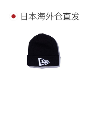 日本直邮New Era 基本款袖口针织国旗标志黑色 x 霓虹绿