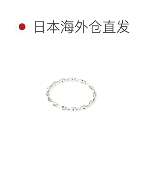 日本直邮Luasifar 女士 扭花纹理银925戒指 31940【付后1h可退】