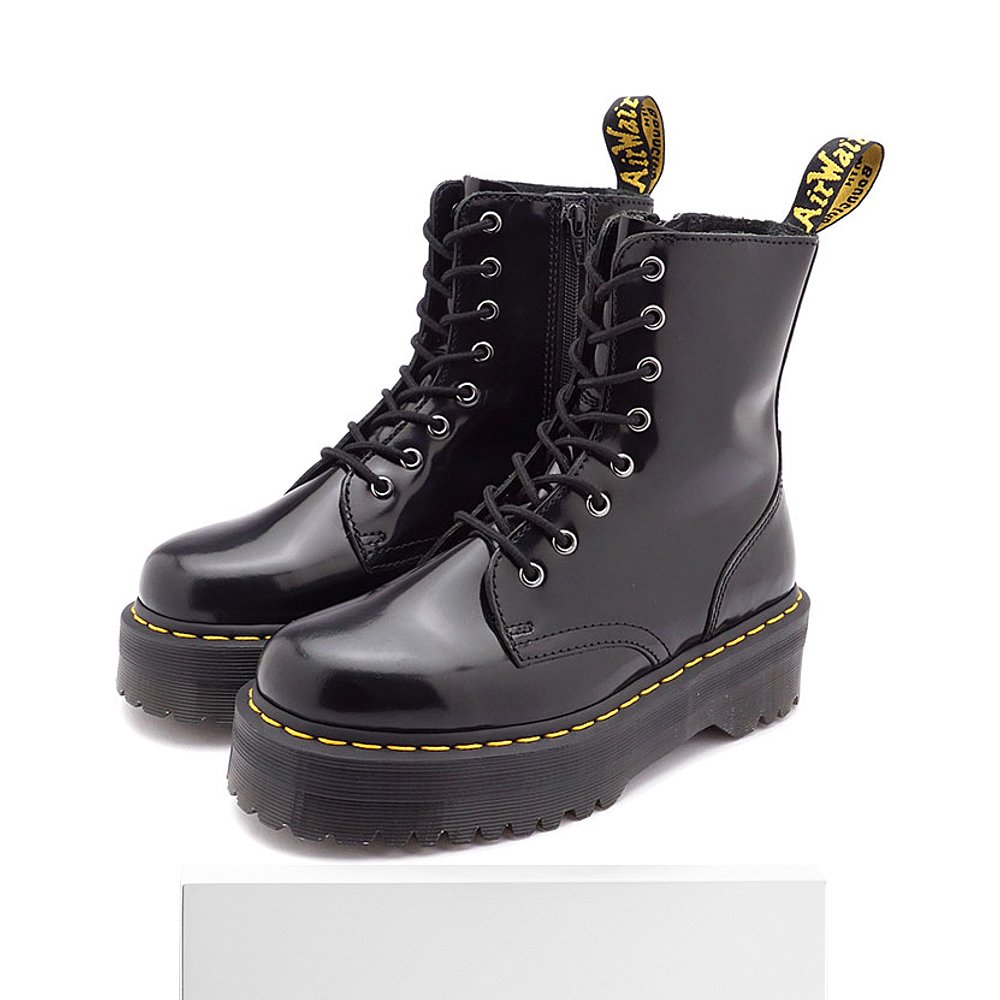 日本直邮Dr.Martens 8孔侧拉链靴 JADON 8 EYE BOOT男女高帮 BLA-图3