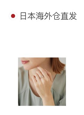 日本直邮日潮4度C 4℃ 银戒指银色双色