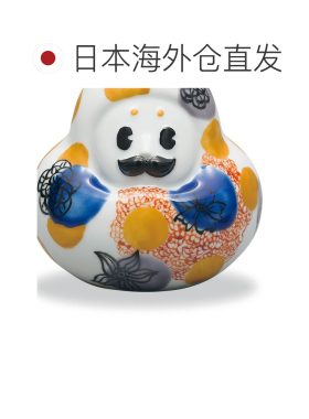 日本直邮九谷烧礼品包装百万山圆点 宫村静夫雕像吉祥符