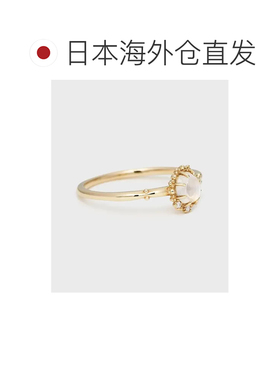 日本直邮NOJESS 女士K10月光石戒指 精致细腻 配有钻石装饰 优雅