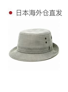 日本直邮DAKS 阿尔卑斯帽 经典格纹 麻材质 轻量凉爽 夏季帽 男士