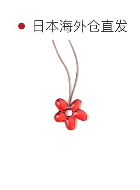 日本直邮BEAMS HEART 女装 透明花朵造型 可调节绳长项链 4342052