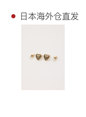 日本直邮LAGUA GEM 女士 复古心形+仿珍珠两件套【付后1h可退】