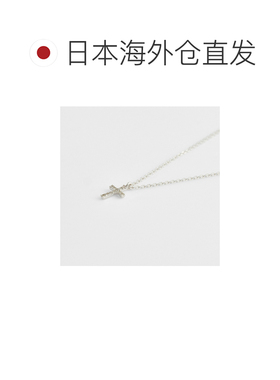 日本直邮日潮 agete 阿卡朵纯银十字架钻石项链礼物银链