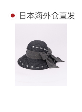 日本直邮CA4LA 女士 宽檐草编帽 麻感拉菲亚材质 【付后1h可退】