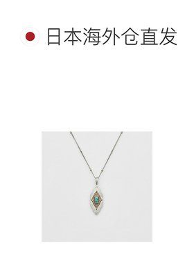 日本直邮日潮 agete阿卡朵 (12月诞生石)银色绿松石吊坠