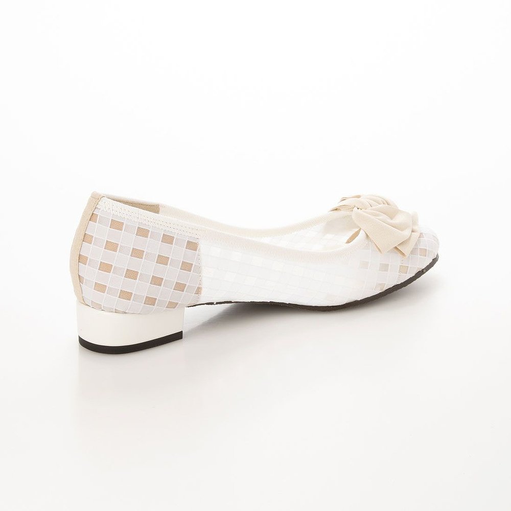 【日本直邮】JELLY BEANS剪切色带跟鞋 143-737（白色）休闲女鞋-图2