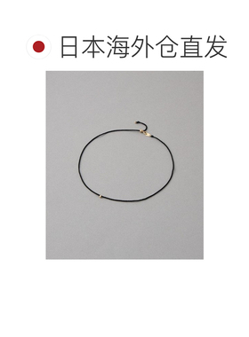 日本直邮ete 女士 K10黄金 丝绸 细绳 项链 可调节长度 波点设计